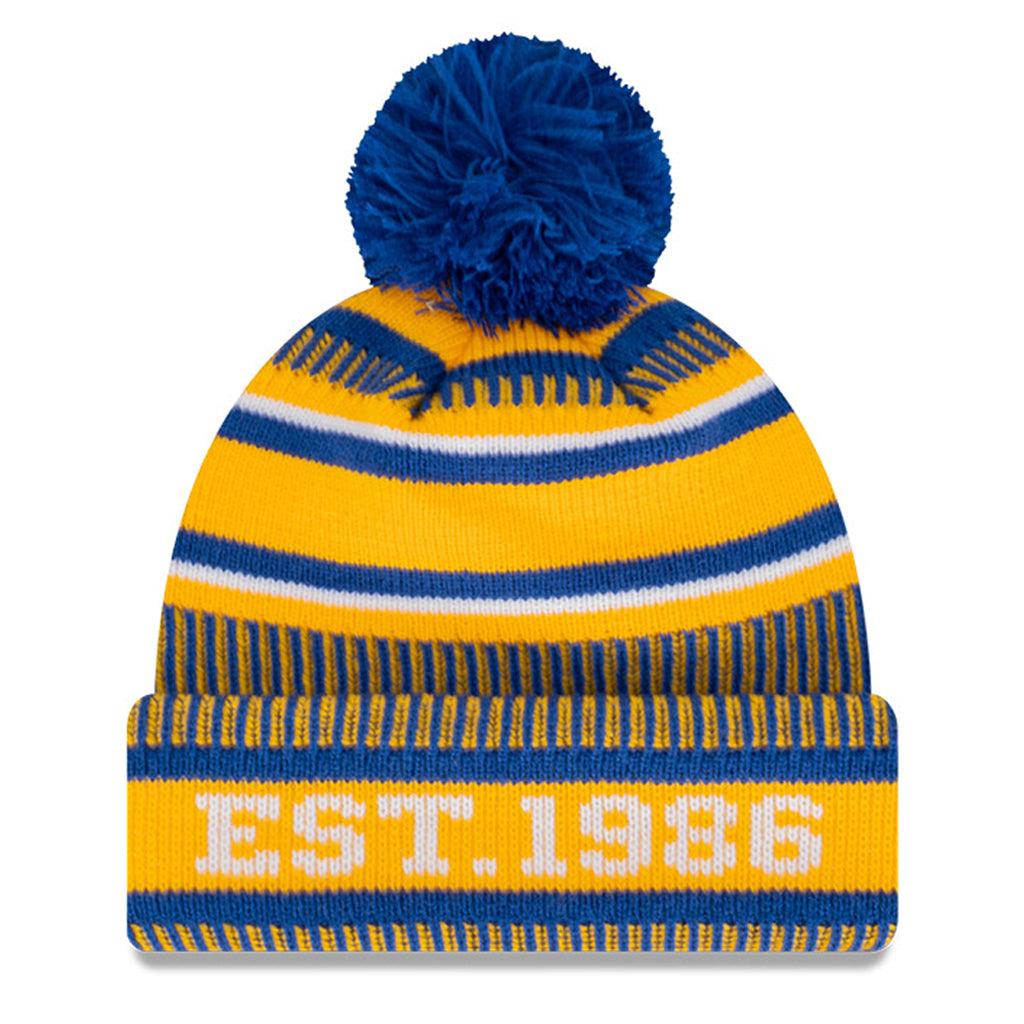 West Coast Eagles Beanie 2022 AFL Established Date Pom Knit New Era
